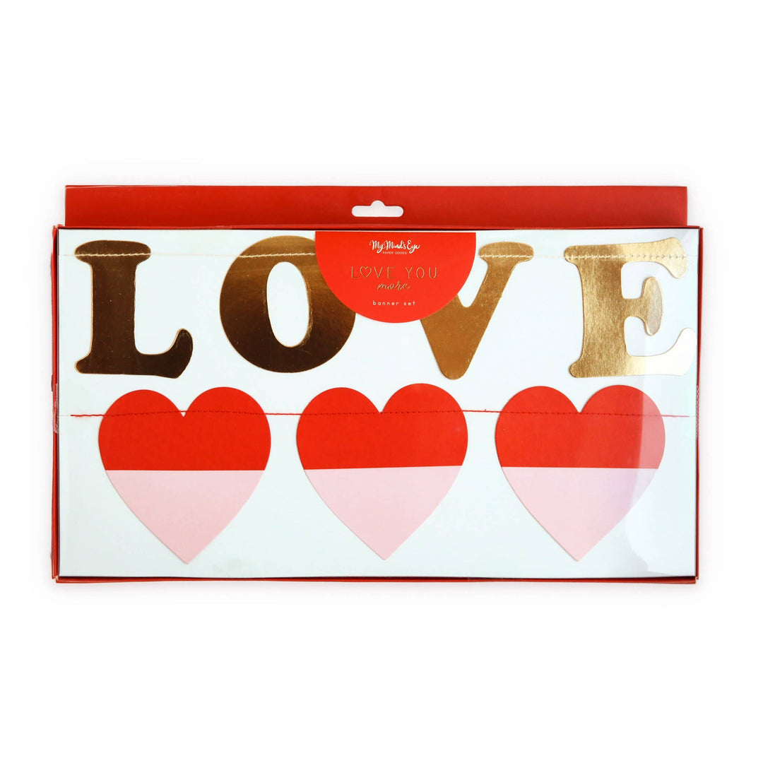 Love You More <br> Banner Set - Sweet Maries Party Shop