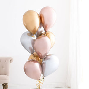 Luxe Chrome <br> Helium Balloon Bunch - Sweet Maries Party Shop