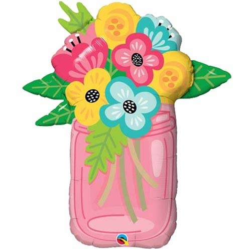 Mason Jar Bouquet<br> 36”/91cm Tall - Sweet Maries Party Shop