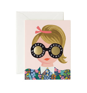 Meadow Birthday Girl <br> Birthday Card - Sweet Maries Party Shop