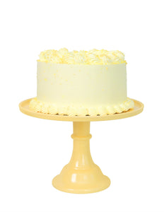 Melamine Cake Stand <br> Daisy Yellow - Sweet Maries Party Shop