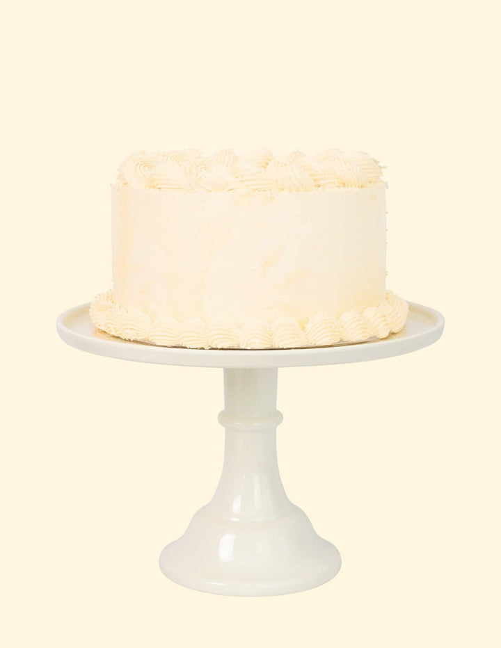 Melamine Cake Stand <br> Linen White - Sweet Maries Party Shop