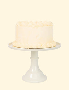 Melamine Cake Stand <br> Linen White - Sweet Maries Party Shop