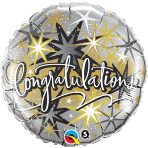Metallic Elegant Congratulations <br> Balloon - Sweet Maries Party Shop