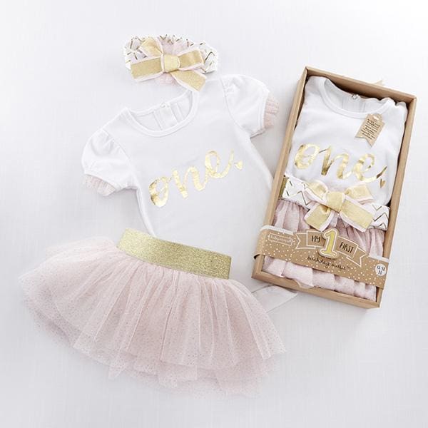 My First Birthday <br> 3 Piece TuTu Outfit - Sweet Maries Party Shop