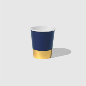 Navy Blue & Gold <br> Cups (10) - Sweet Maries Party Shop