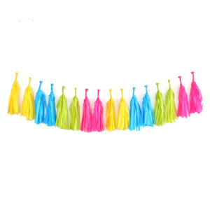 Neon Tassel <br> Garland Kit - Sweet Maries Party Shop