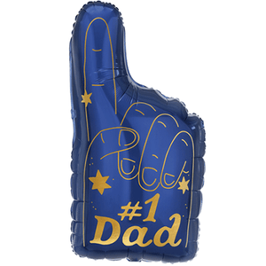 Number 1 Dad <br> 32” Inflated Balloon - Sweet Maries Party Shop