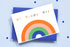 Oh Happy Day Rainbow <br> Greetings Card