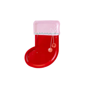Oui Party Christmas <br> Stocking Plates (9) - Sweet Maries Party Shop