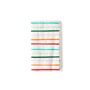 Oui Party Striped <br> Guest Napkin (24) - Sweet Maries Party Shop