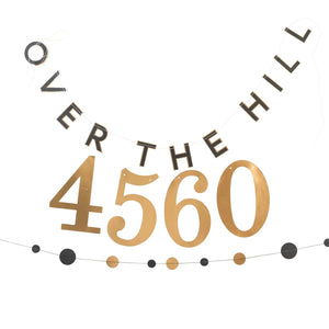 Over The Hill <br> 40, 50 & 60 Milestone Garland - Sweet Maries Party Shop