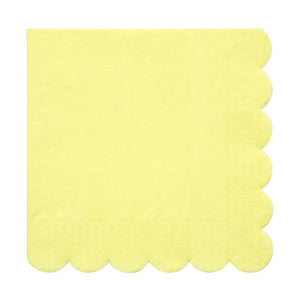 Pale Yellow <br> Large Napkins (16) - Sweet Maries Party Shop