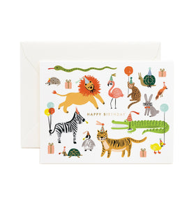 Party Animals <br> Birthday Card - Sweet Maries Party Shop