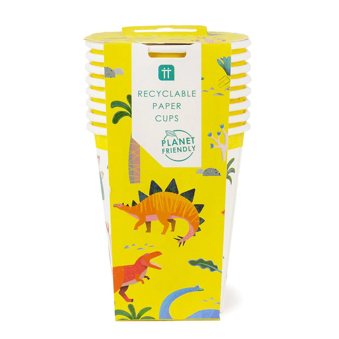 Party Dinosaur <br> Paper Cups (8) - Sweet Maries Party Shop