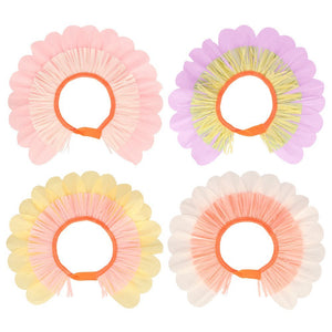 Pastel Flower <br> Paper Bonnets (4) - Sweet Maries Party Shop