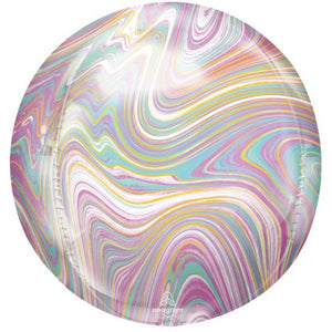 Pastel Marble <br> Orbz Balloon - Sweet Maries Party Shop