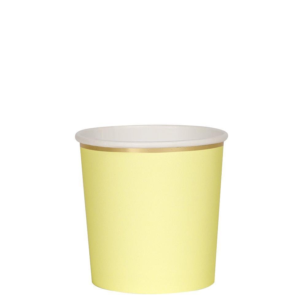 Pastel Yellow <br> Tumbler Cups (8) - Sweet Maries Party Shop