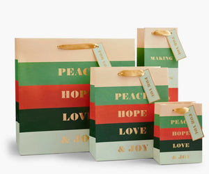 Peace & Joy <br> Christmas Gift Bag - Sweet Maries Party Shop