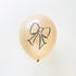 Pearl Peach Bow <br> Balloons Pack (3)