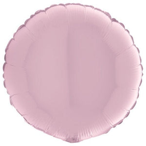 Pearl Pink <br> Round Personalised Foil Balloon - Sweet Maries Party Shop