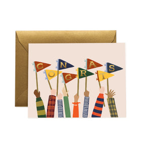 Pennants <br> Congrats Card - Sweet Maries Party Shop