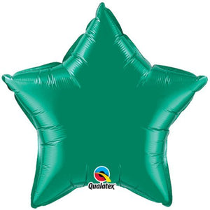 Personalised Emerald Green <br> Star Balloon - Sweet Maries Party Shop