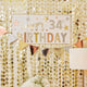 Personalised Happy Birthday <br> Banner & Number Sticker Set - Sweet Maries Party Shop