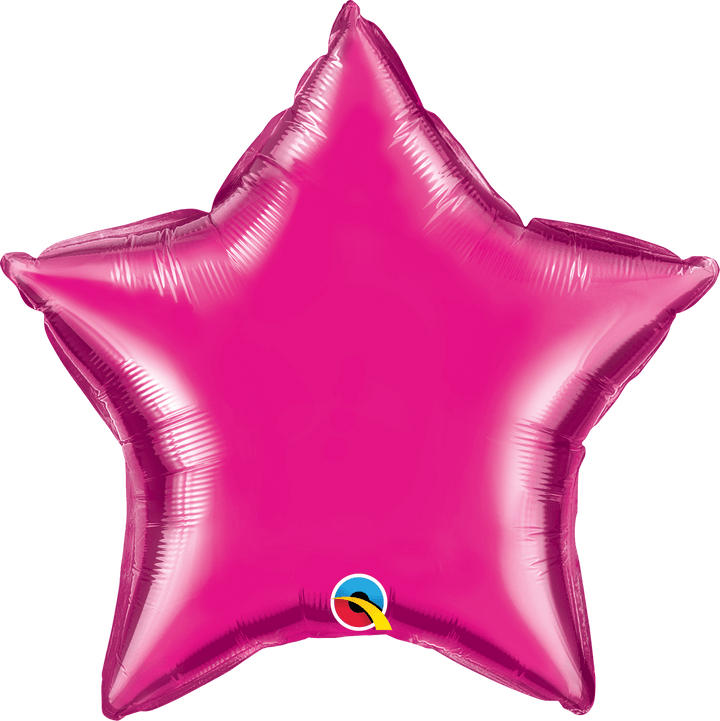 Personalised Magenta <br> Star Balloon - Sweet Maries Party Shop