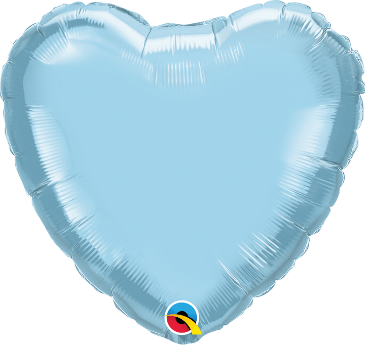 Personalised Pearl Blue <br> Heart Balloon - Sweet Maries Party Shop