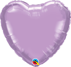 Personalised Pearl Lavendar <br> Heart Balloon - Sweet Maries Party Shop