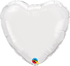 Personalised White <br> Heart Balloon