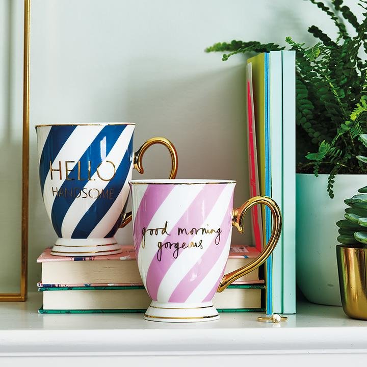 Petrol Portofino Mug <br> Hello Handsome - Sweet Maries Party Shop