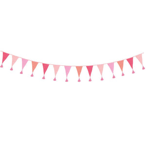 Pink <br> Fabric Flag Bunting - Sweet Maries Party Shop