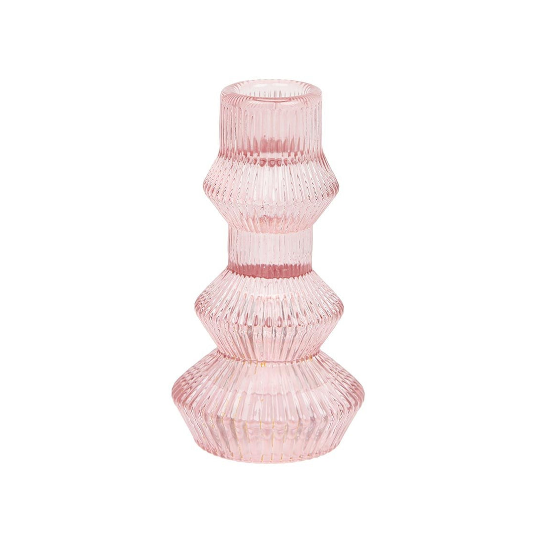 Pink <br> Glass Candle Holder - Sweet Maries Party Shop