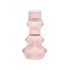 Pink <br> Glass Candle Holder