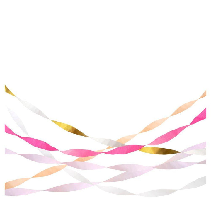 Pink Crepe <br> Paper Streamers (5) - Sweet Maries Party Shop