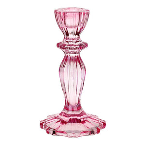 Pink Glass <br> Candle Holder - Sweet Maries Party Shop