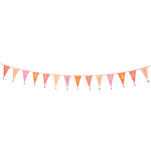 Pink Happy Birthday <br> Fabric Flag Bunting - Sweet Maries Party Shop