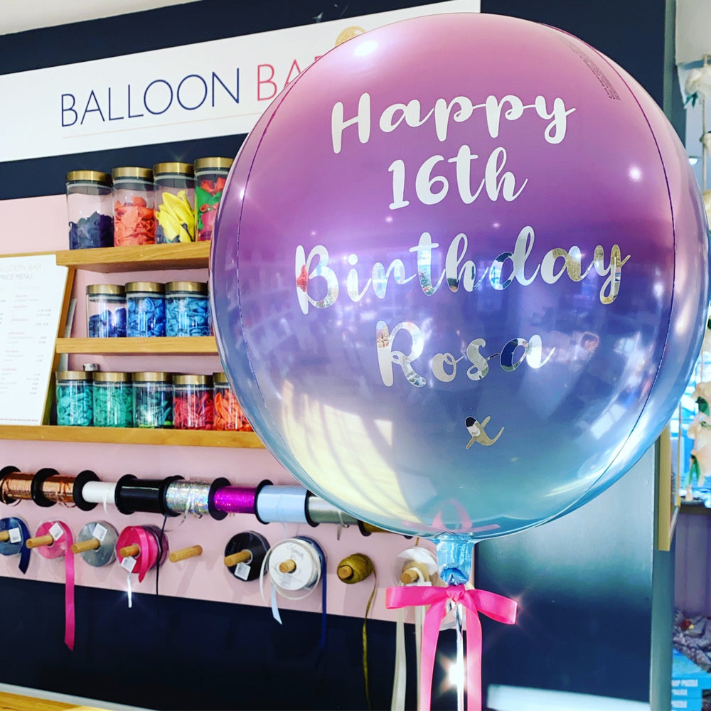 Pink, Lilac & Blue <br> Ombré Orbz Balloon - Sweet Maries Party Shop