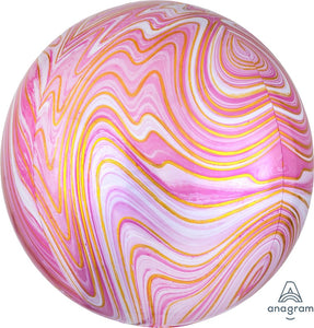 Pink Marble <br> Orbz Balloon - Sweet Maries Party Shop