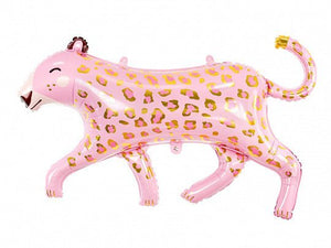 Pink Metallic Leopard <br> 40”/103 cm Wide <br> Supplied Uninflated - Sweet Maries Party Shop