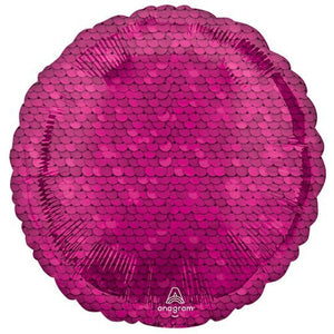 Pink Sequins <br> 18” Foil Balloon - Sweet Maries Party Shop