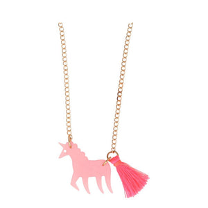 Pink Unicorn <br> Necklace - Sweet Maries Party Shop