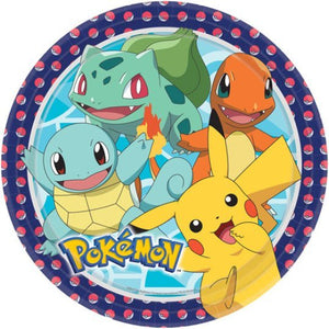 Pokémon <br> Party Plates (8) - Sweet Maries Party Shop