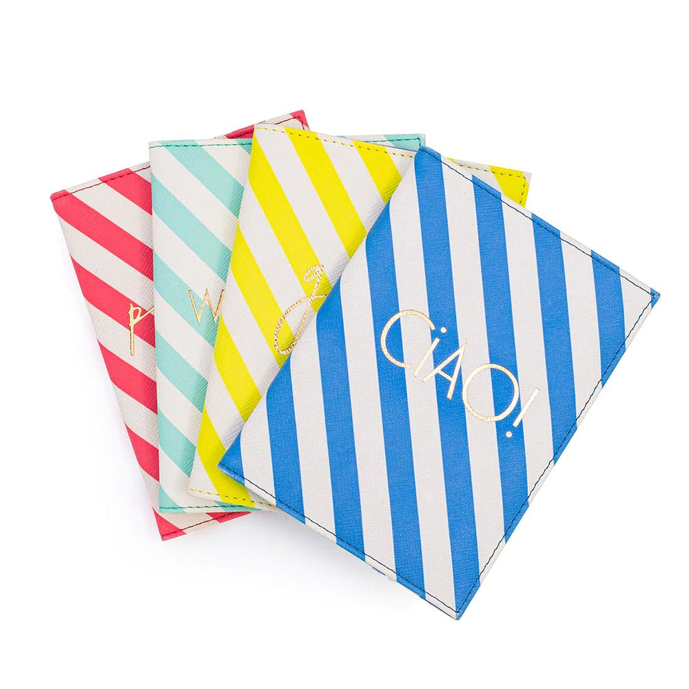 Portofino Passport Cover <br> 'Par Avion' Coral - Sweet Maries Party Shop
