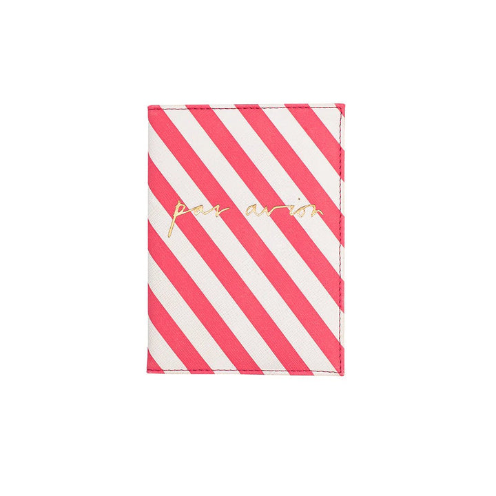 Portofino Passport Cover <br> 'Par Avion' Coral - Sweet Maries Party Shop