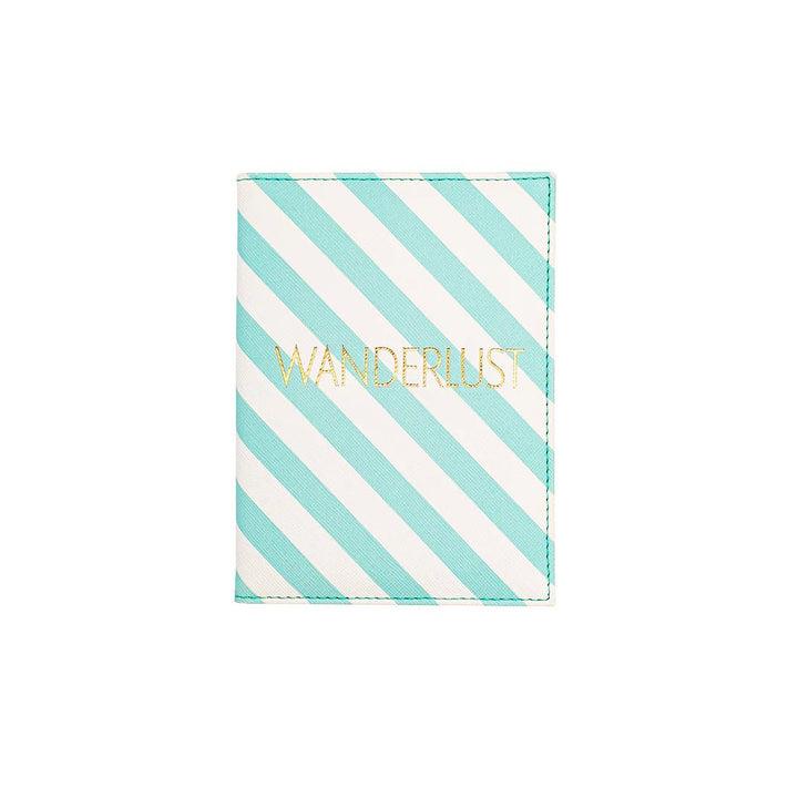 Portofino Passport Cover <br> 'Wanderlust' Aqua - Sweet Maries Party Shop