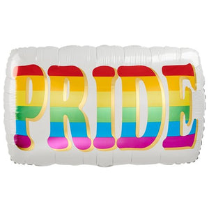 PRIDE Rainbow Supershape <br> Inflated Balloon 28" / 71cm Wide - Sweet Maries Party Shop