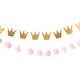 Princess Crowns and Pom Pom <br> Tulle Banner Set - Sweet Maries Party Shop